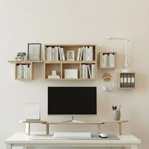 높은 와이드 모니터 받침대 (확장 옵션)