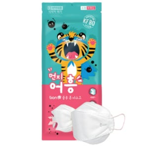 50매 100매 소형 KF80 3D 마스크 흰색 블루본 먼지어흥