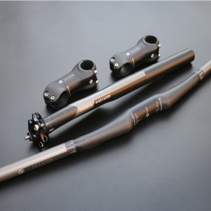 자강두천 풀 카본 에어로 핸들바 시트포스트 스템 부품 셋트 1. 핸들바+핸들바 스템