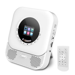 COBY 충전식 CD 플레이어+블루투스 스피커 라디오 리모콘 포함 휴대용 캠핑 여행