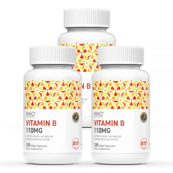 이노헬스 뉴질랜드 비타민B 110 엽산 비오틴 120캡슐 3개