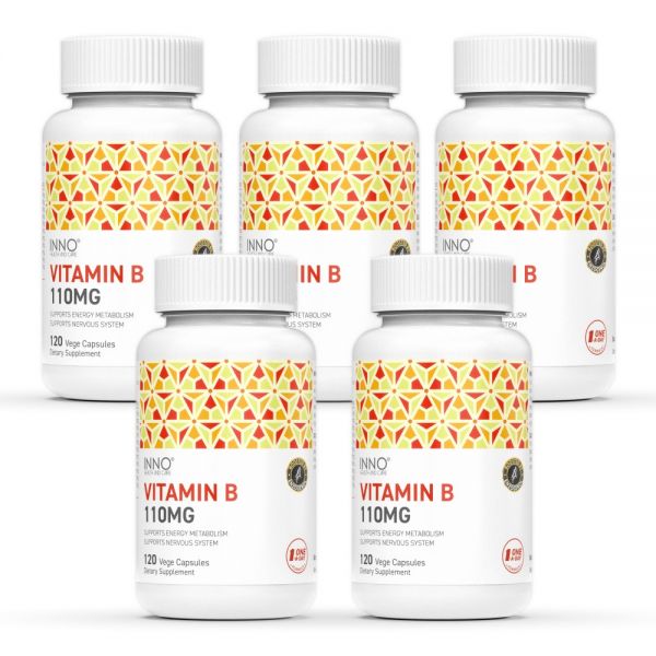 이노헬스 뉴질랜드 비타민B 110 엽산 비오틴 120캡슐 5개