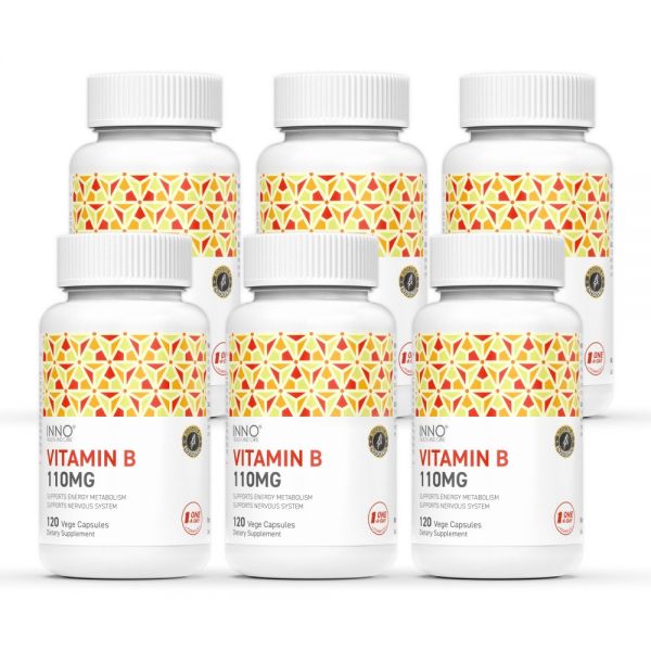 이노헬스 뉴질랜드 비타민B 110 엽산 비오틴 120캡슐 6개