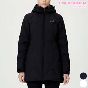 아이더 경량패딩 여성 튜브 미들 다운 자켓 써모락