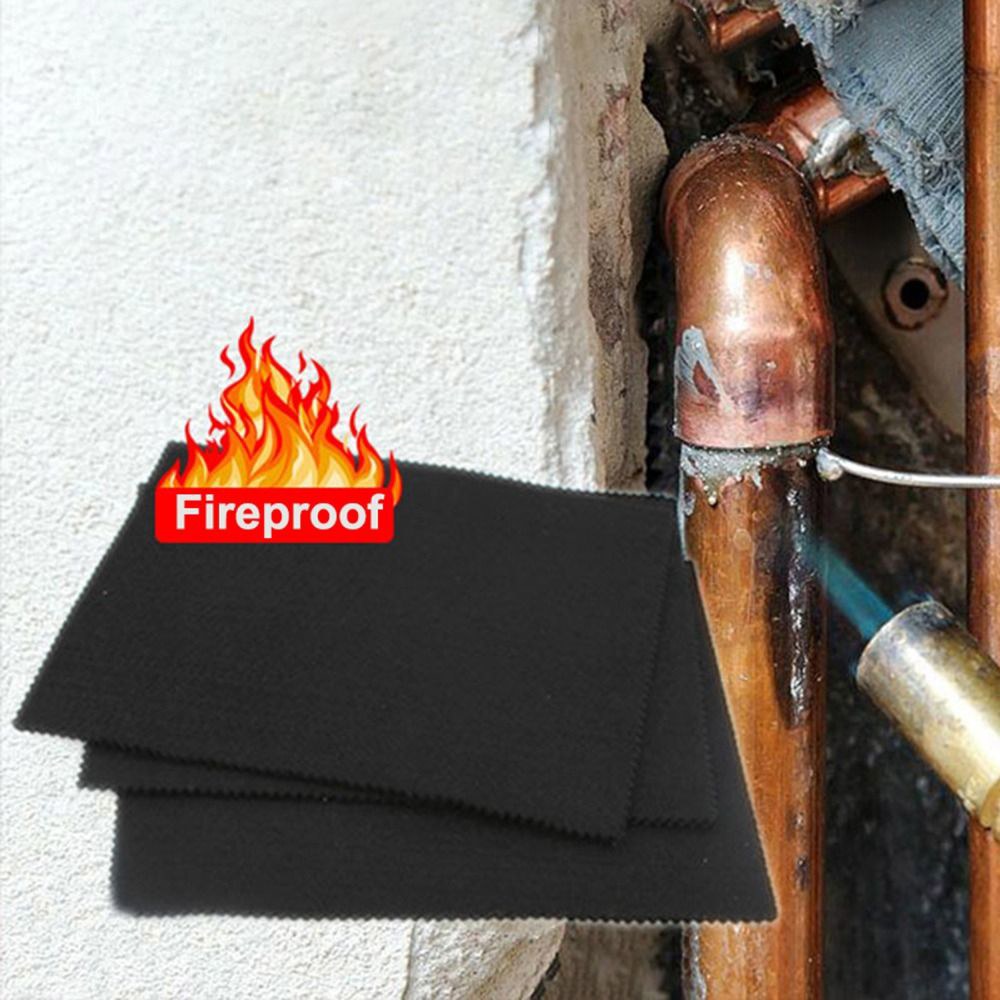 정전기방지패드 내열성 용접 담요 패드 난연성 직물 검정색 탄소 펠트 소형 재료 최대 1800 내화 매트