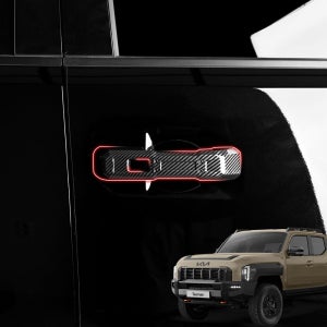 타스만 튜닝 도어 외캐치 커버 유광 카본 몰딩 용품