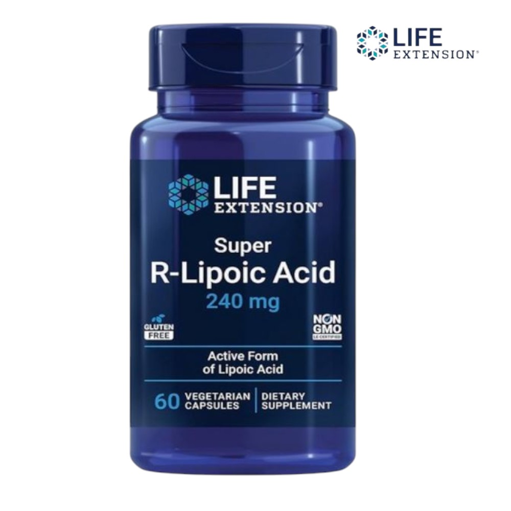 라이프익스텐션 슈퍼 <b>R</b> <b>리포산</b> 알<b>리포산 240mg</b> 60정