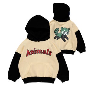 라쿤 플레이 기모 키즈 후드티