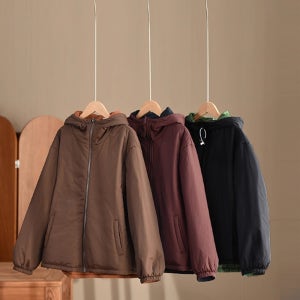 바담바담 봄 가을 여성 후드 양면 잠바 패딩 점퍼 아우터