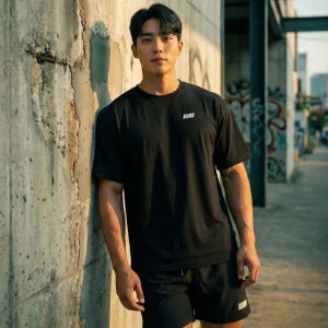 비스트모드 실켓 컴팩 헬스 오버핏 반팔 기능성 쿨링 티셔츠 짐웨어 BSMD