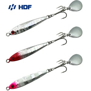 HDF 해동 스톰 블레이드 메탈지그 트레블훅 홀로그램 바디 회전 블레이드