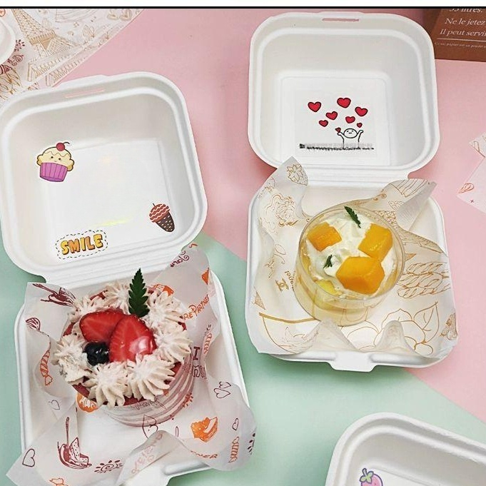 곰돌이 도시락통 포장 용기 <b>직장인</b> 50개 디저트 일회용 화이트 도시락통 10개 사진과 <b>동일</b>