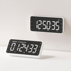 무아스 빅스퀘어 LED 타이머 시계 뽀모도로 디지털 스터디