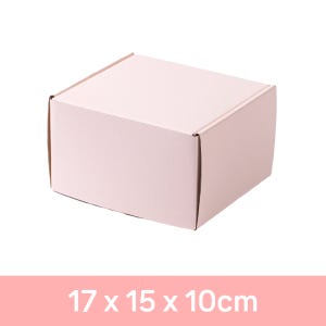 무지 컬러 선물상자 핑크 13호 (17x15x10cm) 분홍색 머그컵 캔들 포장 박스