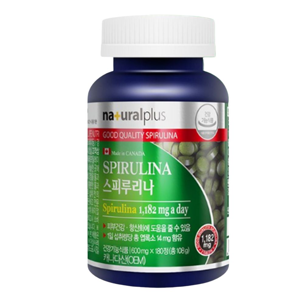 스피루리나 대용량 알칼리성복합 엽록소 피부 항산화 스피루리나 영양제 180정