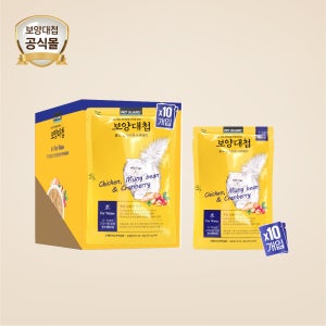 보양대첩 캣 닭고기 녹두와크랜베리 습식죽 80g 10개입 수체질 체질맞춤 주식