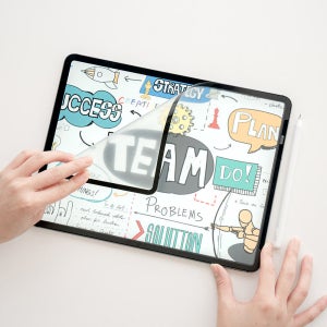 아이패드 프로 M5 13 지니비 나노흡착 종이질감필름, 탈부착 저반사 지문방지 아이패드 프로 33cm(13인치) M5, 1매입