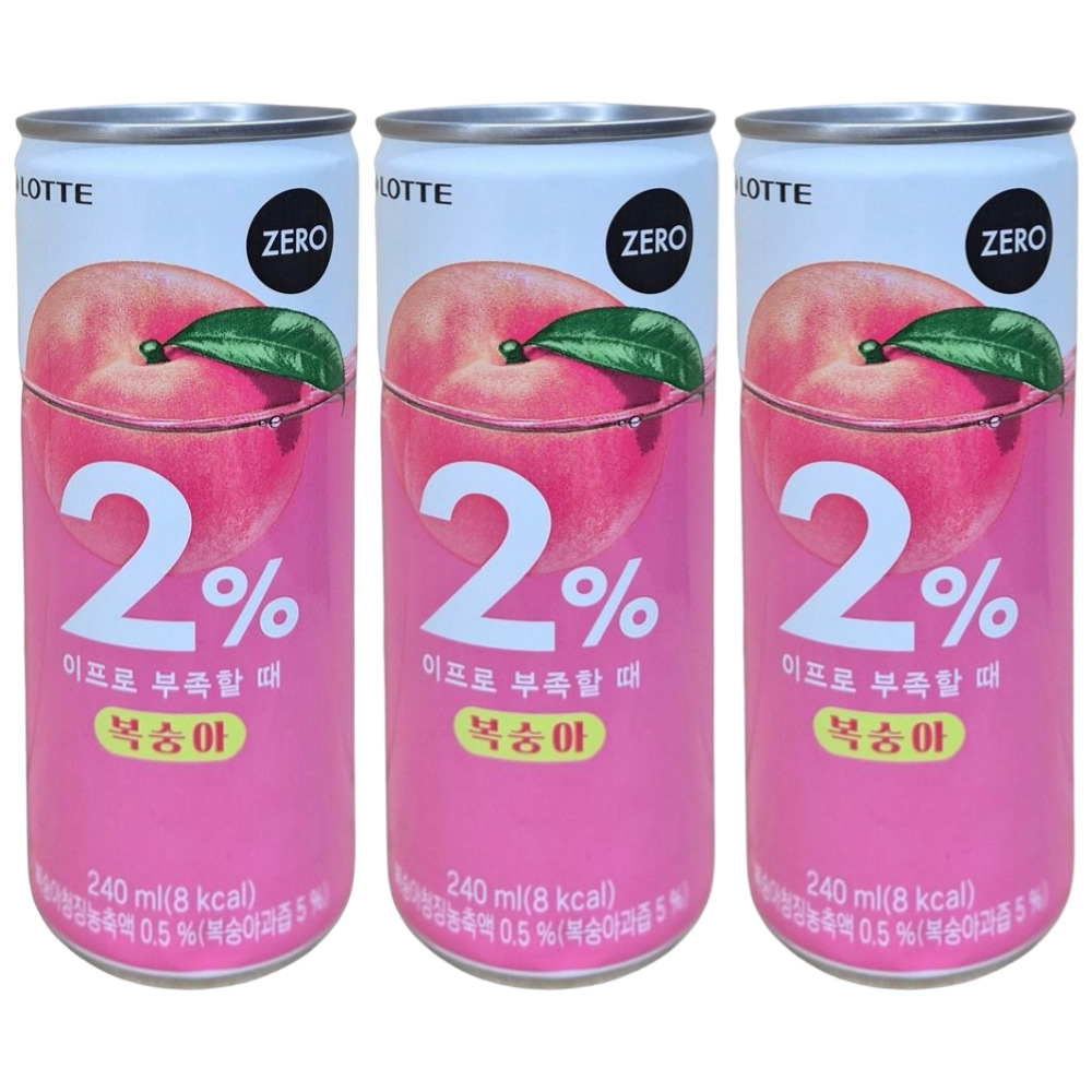 2% 부족할때 이프로 제로 복숭아 240ml 60개