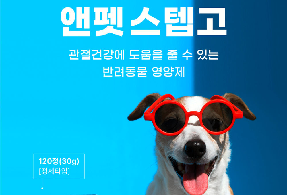 <b>네이트리팜</b> 앤펫 스텝고 반려동물 <b>관절</b> 건강 전용 영양제 강아지 고양이 겸용