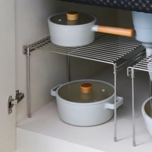 싱크 선반 주방 수납 싱크대 하부장 정리 상부 정리대 부엌 공간활용 수납장 냄비 접시