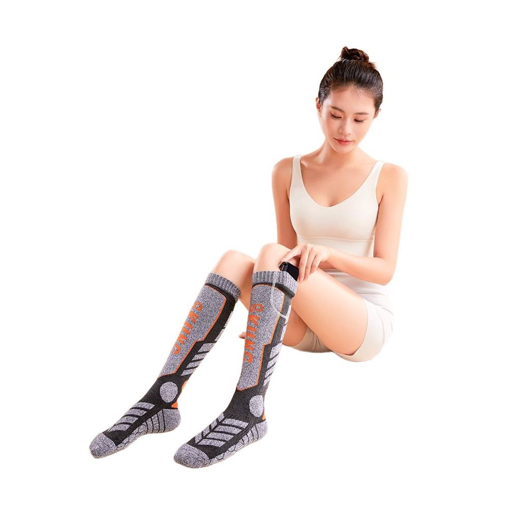 충전식 발열양말 스키 스노우보드 따뜻한양말 겨울등산양말 블랙 2-4시간