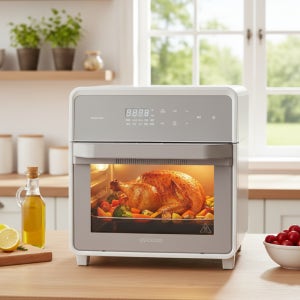 쿠쿠 15L 올스테인리스 오븐형 에어프라이어 노블 화이트 CAFO-DS1510GW