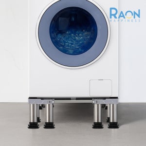 20cm 높이 조절 12발 세탁기 받침대 더블 프레임 냉장고 통돌이 드럼 건조기