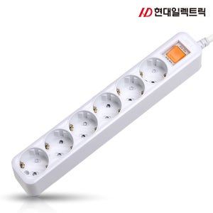 국산 접지 과부하차단 스위치 멀티 콘센트 1.5m 전기 6구 16A 연장선 안전 멀티탭