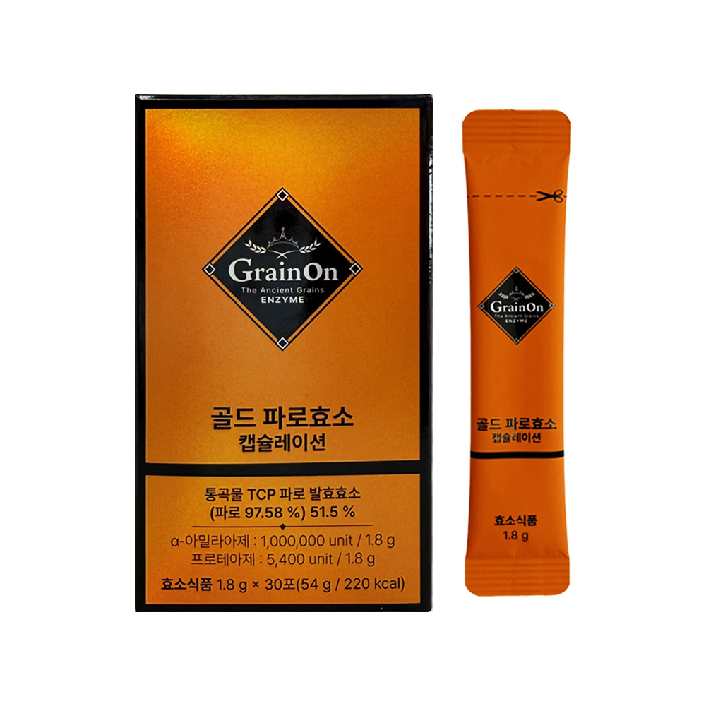 그레인온 골드 파로<b>효소</b> 캡슐레이션 1.8g x 30포 1개