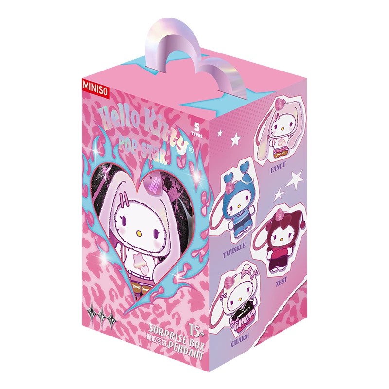 MINISO 미니소 산리오 헬로키티 라부부 키부부 팝스타 랜덤박스