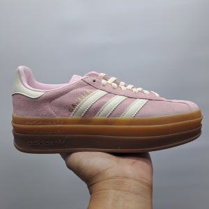 아디다스 가젤 볼드 키높이 스니커즈 핑크/화이트