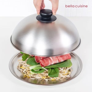 벨라쿠진 24cm 에센셜 하이돔 찜기 세트 돔형 뚜껑 찜판