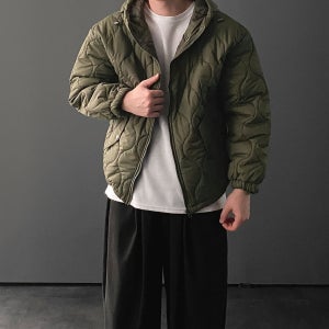 깔깔이패딩 남자누빔점퍼 남자숏패딩