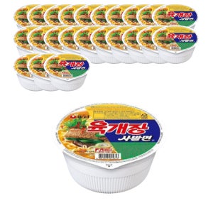 농심 육개장 사발면 86g x 24개