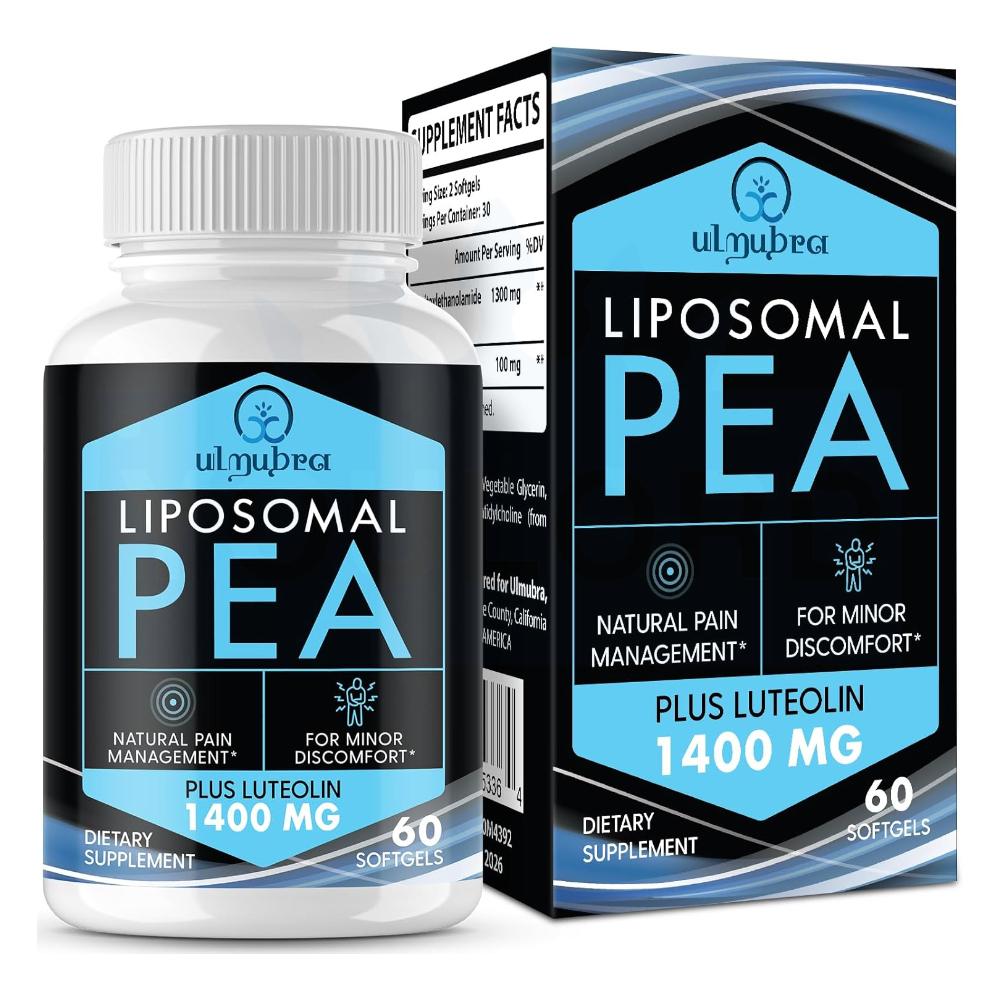 리포솜 <b>PEA 팔미토일에탄올아마이드</b> 1300mg 루테올린 100mg 60정
