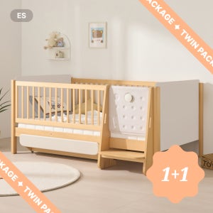 니스툴그로우 아기 유아침대 아이비 하이가드형 ES 쌍둥이 패키지 1+1 (90x200)