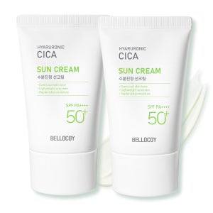 시카 수분 선크림 50ml 2개 혼합자차 페이스 바디 백탁 눈시림 끈적임없는 톤업 썬크림