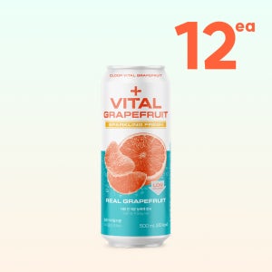 클룹 바이탈자몽 스파클링 (캔) 500ml, 12개