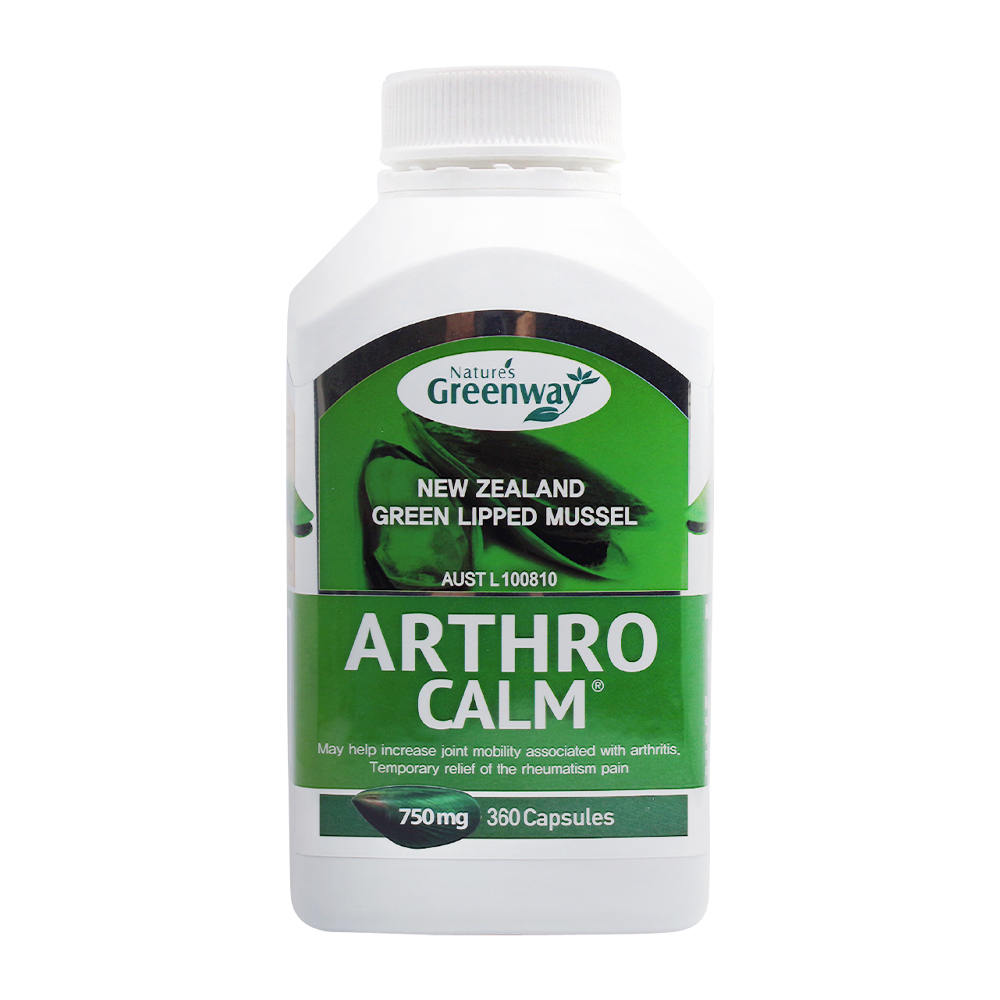 뉴질랜드 <b>초록입홍합</b> 아스로캄 <b>3750</b>mg 네이쳐스그린웨이 360캡슐, 2개