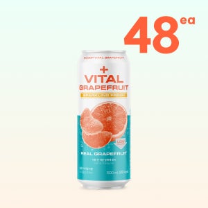 클룹 바이탈자몽 스파클링 (캔) 500ml, 48개