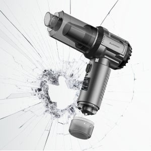 오토반 3in1 차량용 자동차 전기차 무선 청소기 에어건 비상탈출 비상망치 안전벨트커터