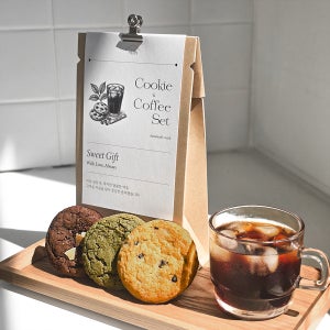 수제 쿠키 커피 답례품 더치선물 결혼 결혼식 답례품 디저트 간식 퇴사 답례 선물 A세트