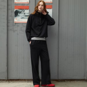 바이립밤 더블소프트 플리스 기모 반집업 세트