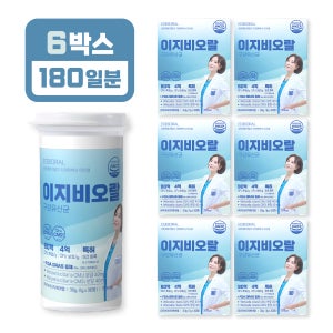 [치과원장개발] 이지비오랄 특허구강유산균 CMU 하루한번 잇몸영양제 자일리톨 덴티CMS1 30정, 6개