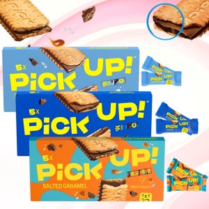 발센 픽업 초코 오리지널+밀크+솔티드카라멜 140g 초코샌드 디저트 쿠키 스낵 비스켓간식