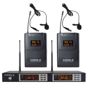 카날스 핀 무선마이크 BK-2001A 공연용 강의용 교회 마이크 2채널