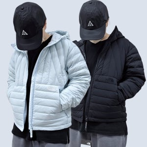 노스페이스 화이트라벨 25FW 코어라인 코렐라인 무광 경량 덕다운 패딩 벤투스 핏