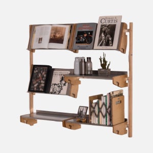 우드 선반 책장 월캐비넷 모듈가구 벽선반 미드센츄리