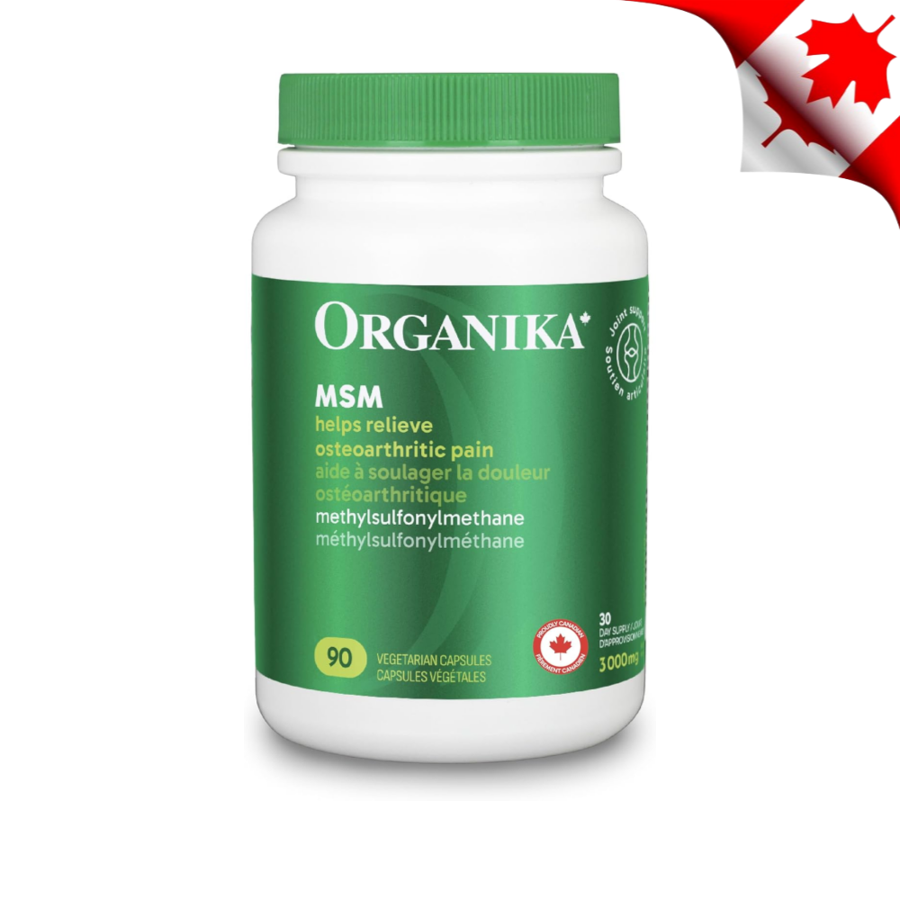 <b>오가니카 MSM</b> 식이유황 조인트 관절 영양제 90캡슐 캐나다산