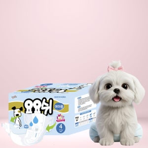 요요쉬 강아지 기저귀 여아용 배변 초흡수 4단계, 10매입, 1개